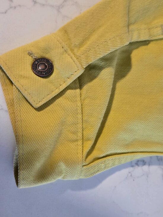 Authentic Vintage Banana Yellow LEE Levy Strauss Jean Jacket & Matching Jeans - Picture 8 of 16